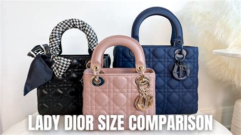 lady dior mini schwarz|lady dior mini vs small.